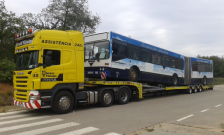 Transport d'un autobus articulat